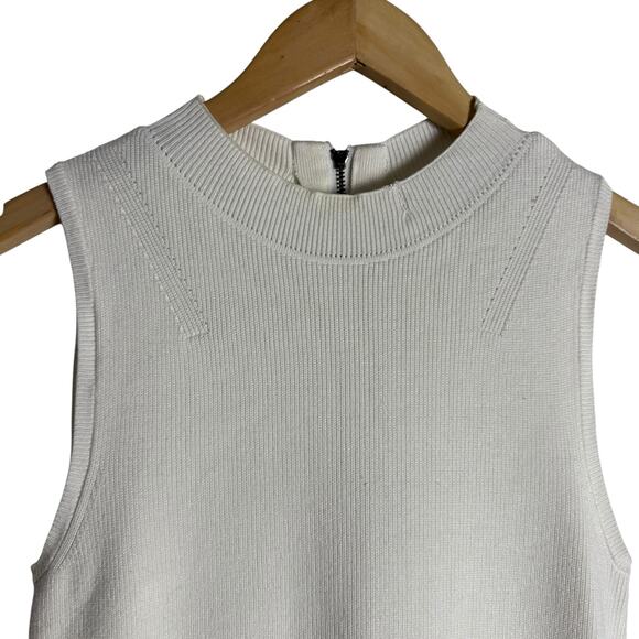 Ted Baker Mayumid Mixed Media Tweed Mock Neck Tank Mini Dress Size 6 - Picture 8 of 14